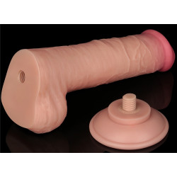 LoveToy SlidingSkin Gode avec Bourses Sliding Skin 15 x 4.5cm